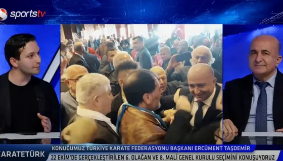 Karate Türk - Konuk; Türkiye Karate Federasyonu Başkanı Ercüment Taşdemir